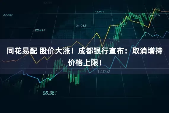 同花易配 股价大涨！成都银行宣布：取消增持价格上限！